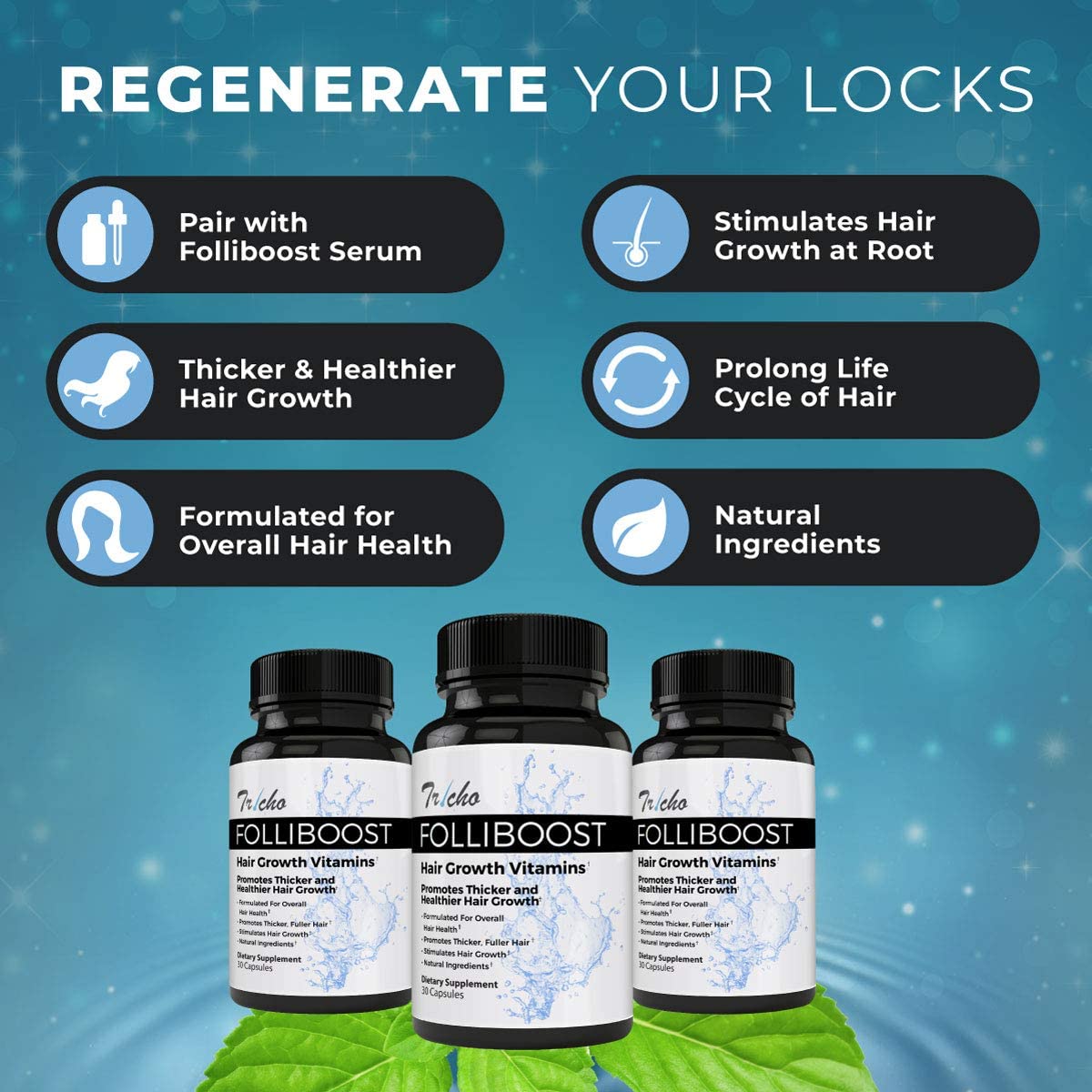 1 Bottle Subscription of Folliboost Hair Vitamins