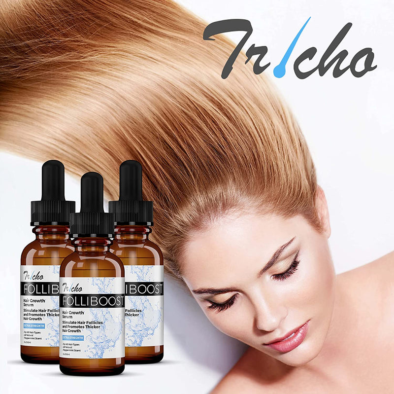 Folliboost Tricho Hair Growth Vitamins - With Biotin, Vitamin C, Zinc, And Vitamin B12-30 Day